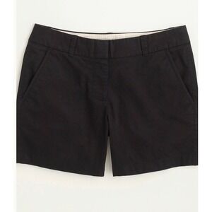 J.Crew Womens Broken-In Chino Shorts Black 5 Inch Inseam Cotton Size 12 21760